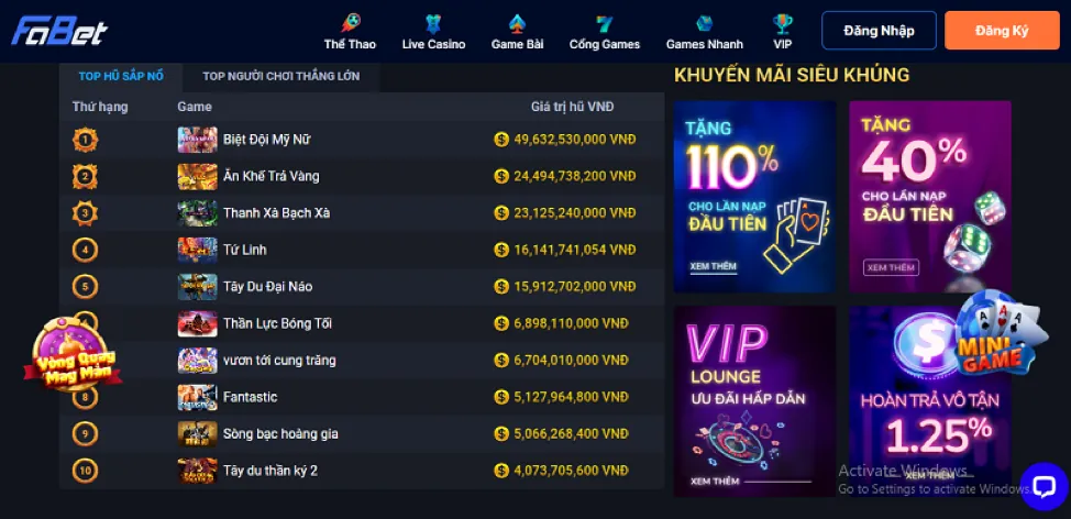 Slot game và nổ hũ tại 189bet casino, hình ảnh máy slot với giải jackpot lớn